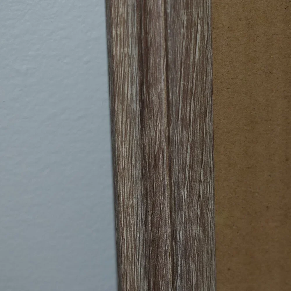 Vintage Rustic Country Farmhouse Distressed Wood Picture Frame 2pc Set
